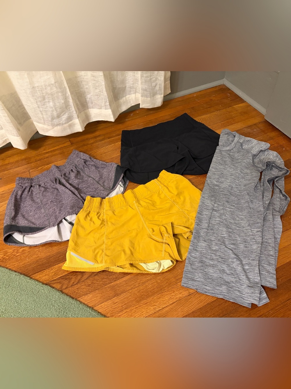 lululemon athletica Women’s Athletic Shorts Bundle - Black, Yellow, Gray, Purple